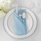 Lann's Linens Set of 144 Cloth Dinner Napkins, 17-inch Polyester Napkins, Washable and Reusable Fabric for Weddings, Hotels, Restaurants
